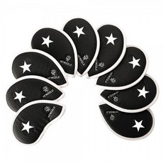 뉴즐 더블사이드 스타 아이언 커버 9p, 블랙