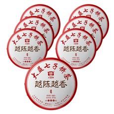 TAETEA 大益茶 越陳越香普洱熟餅茶, 357g, 1入, 7個