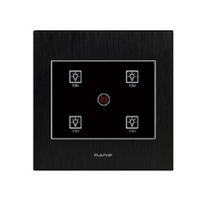 Victory Nano Art 觸控全黑遙控4開關, 1個