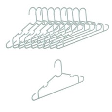 馬卡龍色薄款彩色衣架 YT_RB233, 10個, 綠色