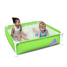Bestway BW_56217 三色方柱池 122x122x30.5cm, 綠色