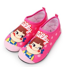 peko 孩童乳白色 Aqua 鞋