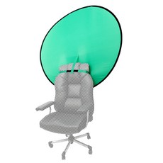 DAEHAN 可折疊椅背圓形綠幕背景板, 單品, 1個