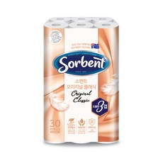 Sovent Original Classic 3 層捲紙衛生紙 27m, 1個, 30件