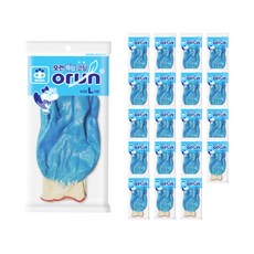 orun NBR 乳膠混合塗層手套 L, 天空, 20個