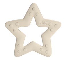BIBS 베이비 비티 별 치발기, 아이보리, 1개