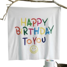 市場情緒生日快樂背景布, 類型 2