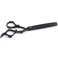 펫트롱 반려동물 해골 손잡이 숱가위 16cm, 1개