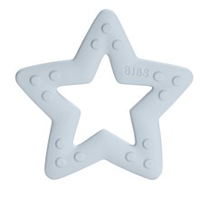 BIBS 베이비 비티 별 치발기, 베이비블루, 1개