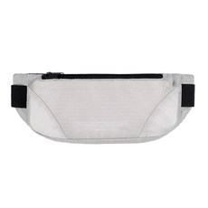 스타 심플 디자인 힙색 런닝 벨트, 라이트 그레이, 1개