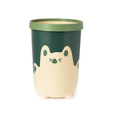 Mond現貨可愛人物垃圾桶大號10L YT_RB215_AY, 綠色, 1個