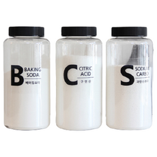 洗劑分裝瓶3件組 850ml + 字母透明標籤3件, 1套