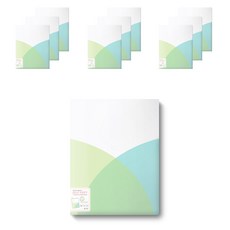 Munhwa Filing System 透明文件夾 40入, 淺豆綠, 10個