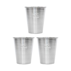 PURENorway 簡約不銹鋼杯 350ml, 單一顏色, 3個