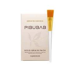 PIBUBAB 敏感肌穀物潔淨面膜 10入+刷子, 1套