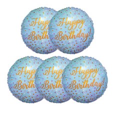 anagram Woo Hoo 生日鋁箔氣球 45cm, 單一顏色, 5個