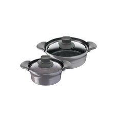 Tefal 法國特福 電磁爐適用Gourmet系列鈦塗層鍋具 2入組, 單一顏色, 火鍋 24cm + Ttukbaegi 18cm