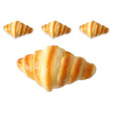 DAEHAN 可頌麵包模型 4入, 混合顏色