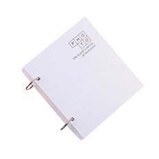 單人活頁夾式散頁迷你相冊, 白色的