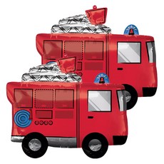 anagram 超級造型消防車 new 氣球, 單一顏色, 2個