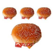 DAEHAN 夾餡麵包模型 4入, 混合顏色