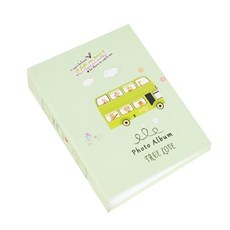 單人汽車圖案照片收藏相簿, 綠色