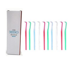 MISO DENTAL 硬毛雙排牙刷 隨機出貨, 1入, 10個