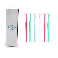 MISO DENTAL 硬毛雙排牙刷 隨機出貨, 1入, 6個