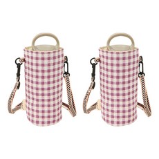 輕便好攜帶的亞麻水瓶袋, 07, 2個