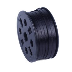 Nok 高密度緞面緞帶 5mm, 黑色, 90m, 1個