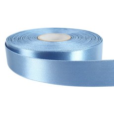 Knock 高密度貢緞緞帶 20mm, 天藍色, 45m