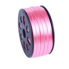 노크 고밀도 공단 리본끈 5mm, 핫핑크, 90m, 1개