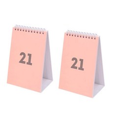 LUCALAB 2021年迷你日曆, 粉色的, 2個