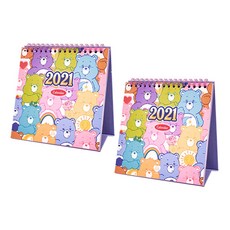 LUCALAB Care Bear 2021 台歷, 混色, 2個