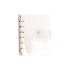 루카랩 미니 다이어리 PVC 커버 6공, 투명글리터, 1개