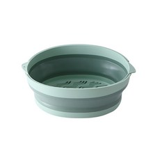 진호 접이식 2단 물빠짐 채반, 민트