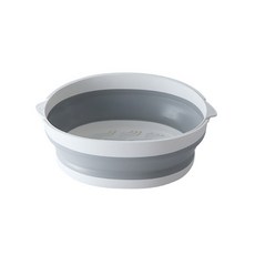 진호 접이식 2단 물빠짐 채반, 그레이