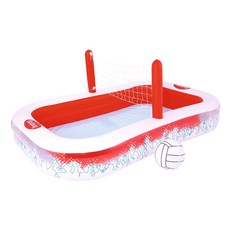 Bestway 排球架方型充氣泳池組, BW_54125, 紅色