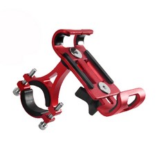 Regens 360自行車鋁合金手機支架, 紅色的, 1個
