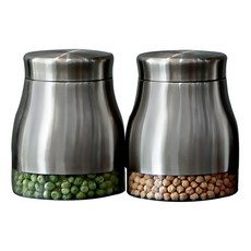 Lee U A女士不鏽鋼玻璃保存瓶, 750毫升, 2個