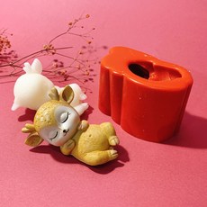 AngleThing 1格小鹿斑比造型矽膠模具, 單色