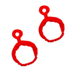 ECOM 洗臉頭帶, 紅色的, 2個