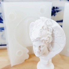 戴面具的女人 雙面立體矽膠模具, 單一顏色