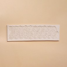 력셔리 베이커리장식 플라워 패턴무늬 실리콘몰드 큰 장미패턴