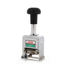 ATOM 日期打印機 ADSM-10, 黑色的, 1個