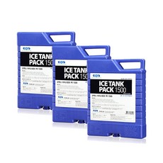 KOMAX 保冰磚 3入, 藍色, 1.5L