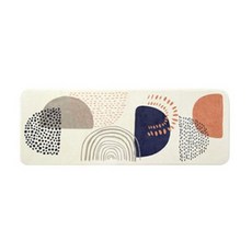 現代浴室防滑長地墊 M, 半月, 1個