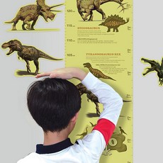 身高測量貼紙, 恐龍百科