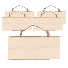 Uniart 彩繪木製門牌 方形 中, 混合顏色, 5個