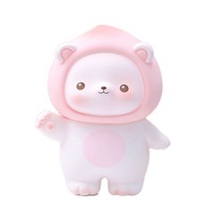 軟綿綿水蜜桃熊存錢筒 L 19.5*17*23cm, 1個